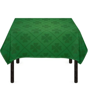 Shamrock St. Patrick's Day Pattern Print Tablecloth Kitchen Home Decor
