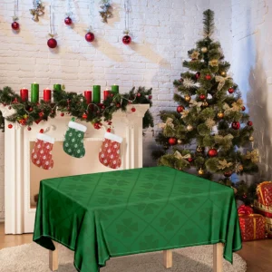 Shamrock St. Patrick's Day Pattern Print Tablecloth Kitchen Home Decor