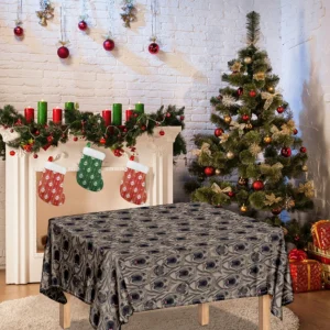 Shar Pei And Pug Pattern Print Tablecloth Kitchen Home Decor