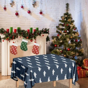 Shark Fish Pattern Print Tablecloth Kitchen Home Decor