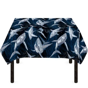 Shark Underwear Pattern Print Tablecloth Kitchen Home Decor