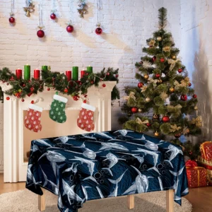 Shark Underwear Pattern Print Tablecloth Kitchen Home Decor