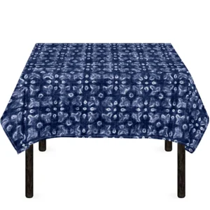 Shibori Floral Pattern Print Tablecloth Kitchen Home Decor