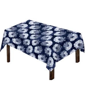 Shibori Motif Pattern Print Tablecloth Kitchen Home Decor