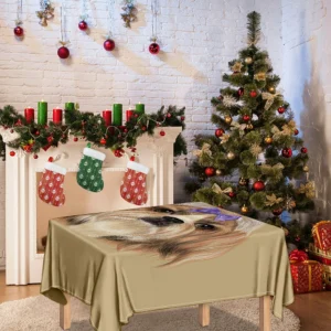 Shih Tzu Portrait Print Tablecloth Kitchen Home Decor