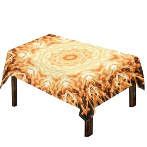 Shining Kaleidoscope Print Tablecloth Kitchen Home Decor