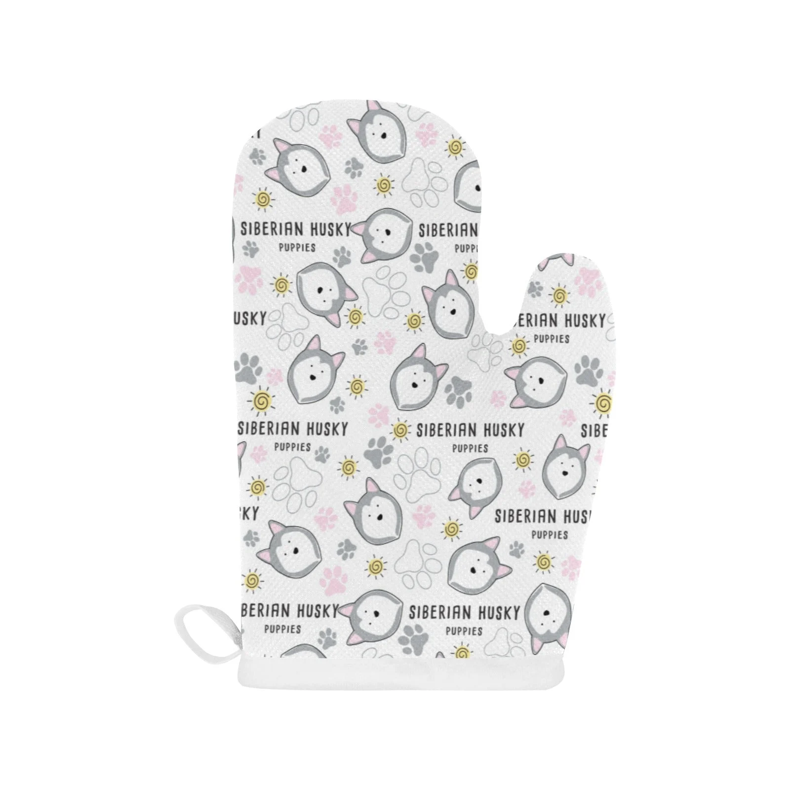 Siberian Husky Design Pattern Heat Resistant Oven Mitts Pot Holders Set Siberian Husky Design Pattern Heat Resistant Oven Mitts Pot Holders Set