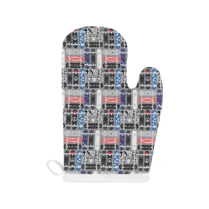 Skate Board Pattern Print Design 04 Heat Resistant Oven Mitts & Pot Holders Set
