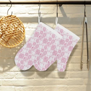 Sketch Guava Pattern Heat Resistant Oven Mitts Pot Holders Set