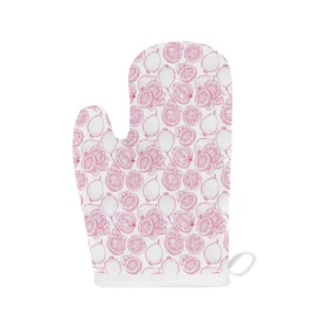 Sketch Guava Pattern Heat Resistant Oven Mitts Pot Holders Set