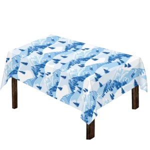 Skiing Mountain Print Tablecloth Kitchen Home Decor