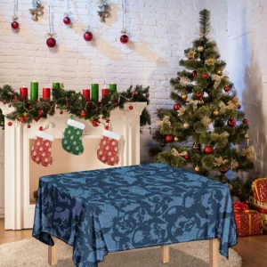 Skull Denim Jeans Pattern Print Tablecloth Kitchen Home Decor