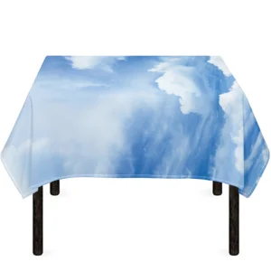 Sky Cloud Print Tablecloth Kitchen Home Decor