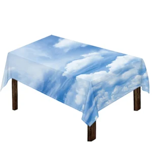 Sky Cloud Print Tablecloth Kitchen Home Decor