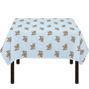 Sleeping Chihuahua Pattern Print Tablecloth Kitchen Home Decor