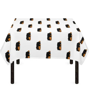 Sleeping Rottweiler Pattern Print Tablecloth Kitchen Home Decor