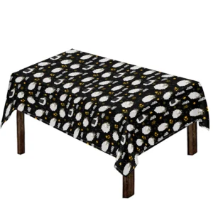 Sleeping Sheep Pattern Print Tablecloth Kitchen Home Decor
