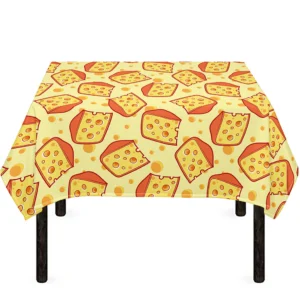 Slice Of Cheese Pattern Print Tablecloth Kitchen Home Decor