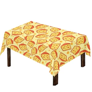 Slice Of Cheese Pattern Print Tablecloth Kitchen Home Decor