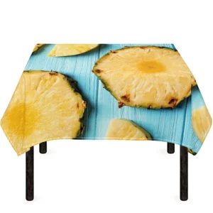 Sliced Pineapple Print Tablecloth Kitchen Home Decor