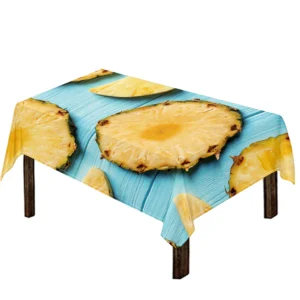 Sliced Pineapple Print Tablecloth Kitchen Home Decor