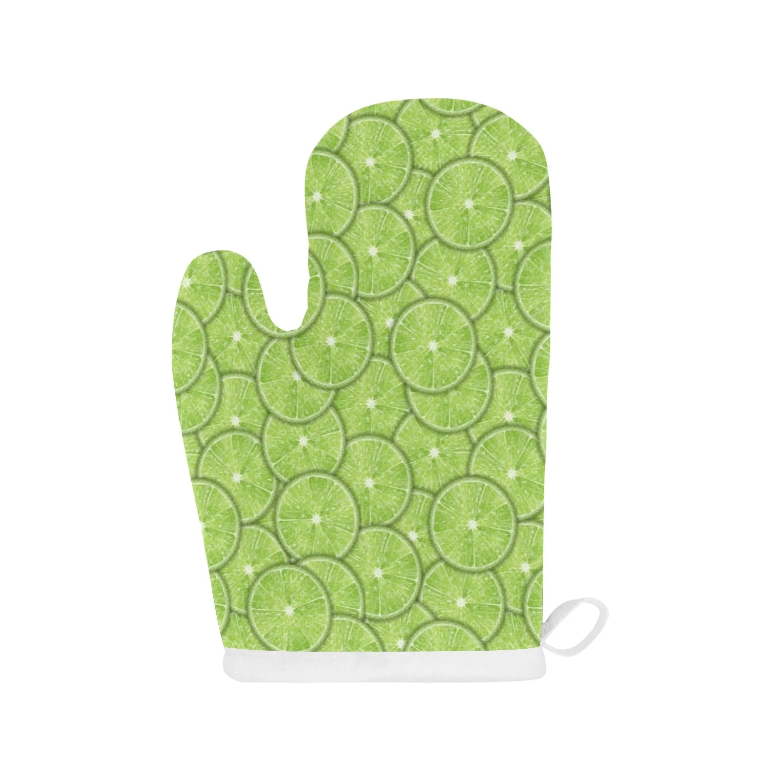 Slices of Lime Pattern Heat Resistant Oven Mitts Pot Holders Set Slices of Lime Pattern Heat Resistant Oven Mitts Pot Holders Set