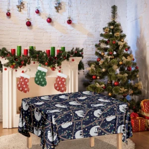 Sloth Family Pattern Print Tablecloth Kitchen Home Decor