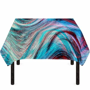 Smoke Psychedelic Trippy Print Tablecloth Kitchen Home Decor