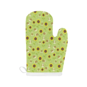 Snail Pattern Print Design 01 Heat Resistant Oven Mitts & Pot Holders Set