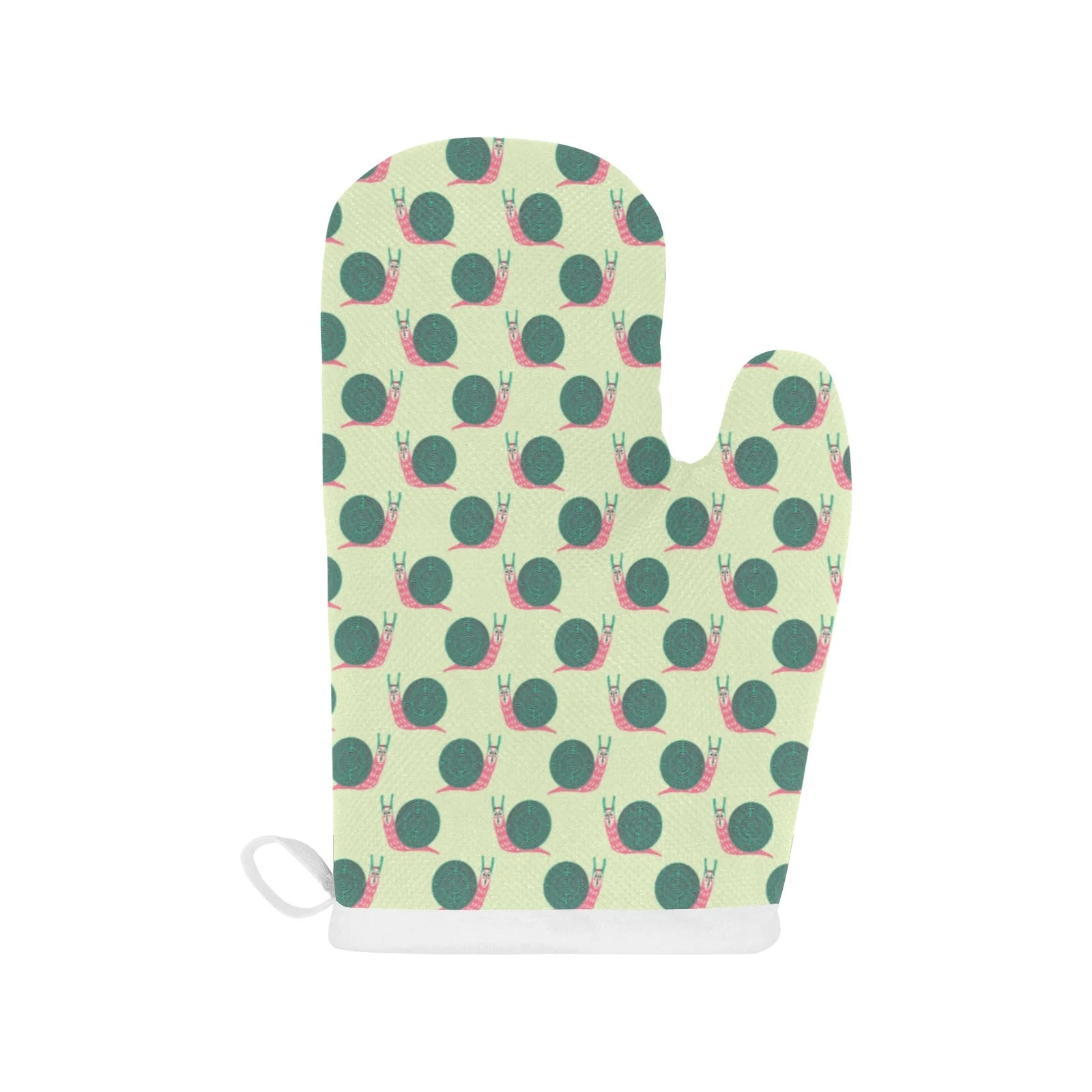 Snail Pattern Print Design 04 Heat Resistant Oven Mitts & Pot Holders Set Snail Pattern Print Design 04 Heat Resistant Oven Mitts & Pot Holders Set