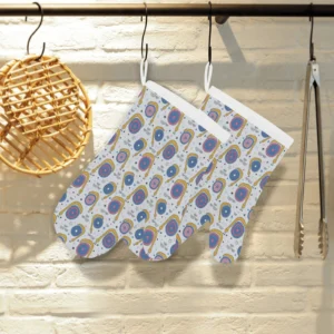 Snail Pattern Print Design 05 Heat Resistant Oven Mitts & Pot Holders Set