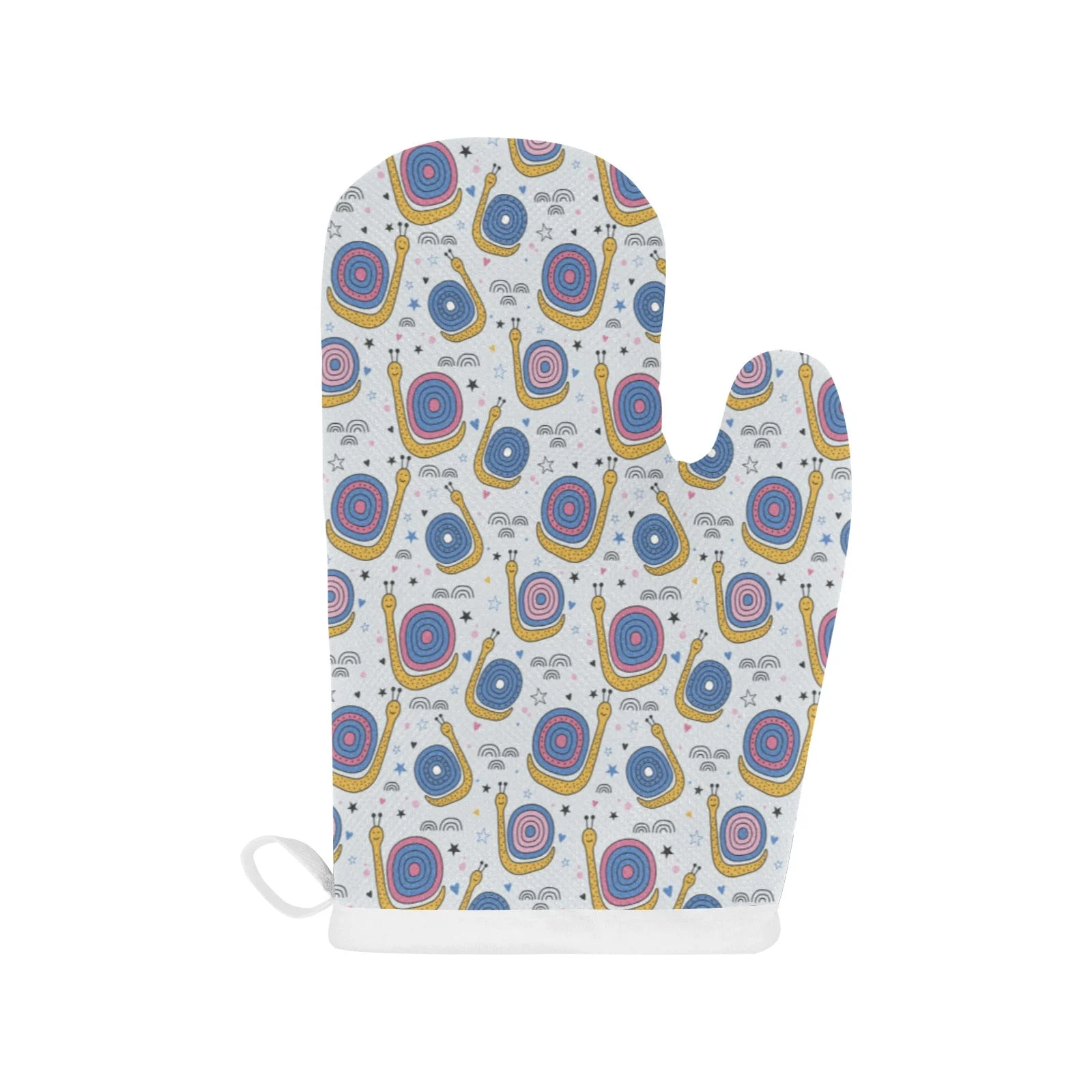 Snail Pattern Print Design 05 Heat Resistant Oven Mitts & Pot Holders Set Snail Pattern Print Design 05 Heat Resistant Oven Mitts & Pot Holders Set