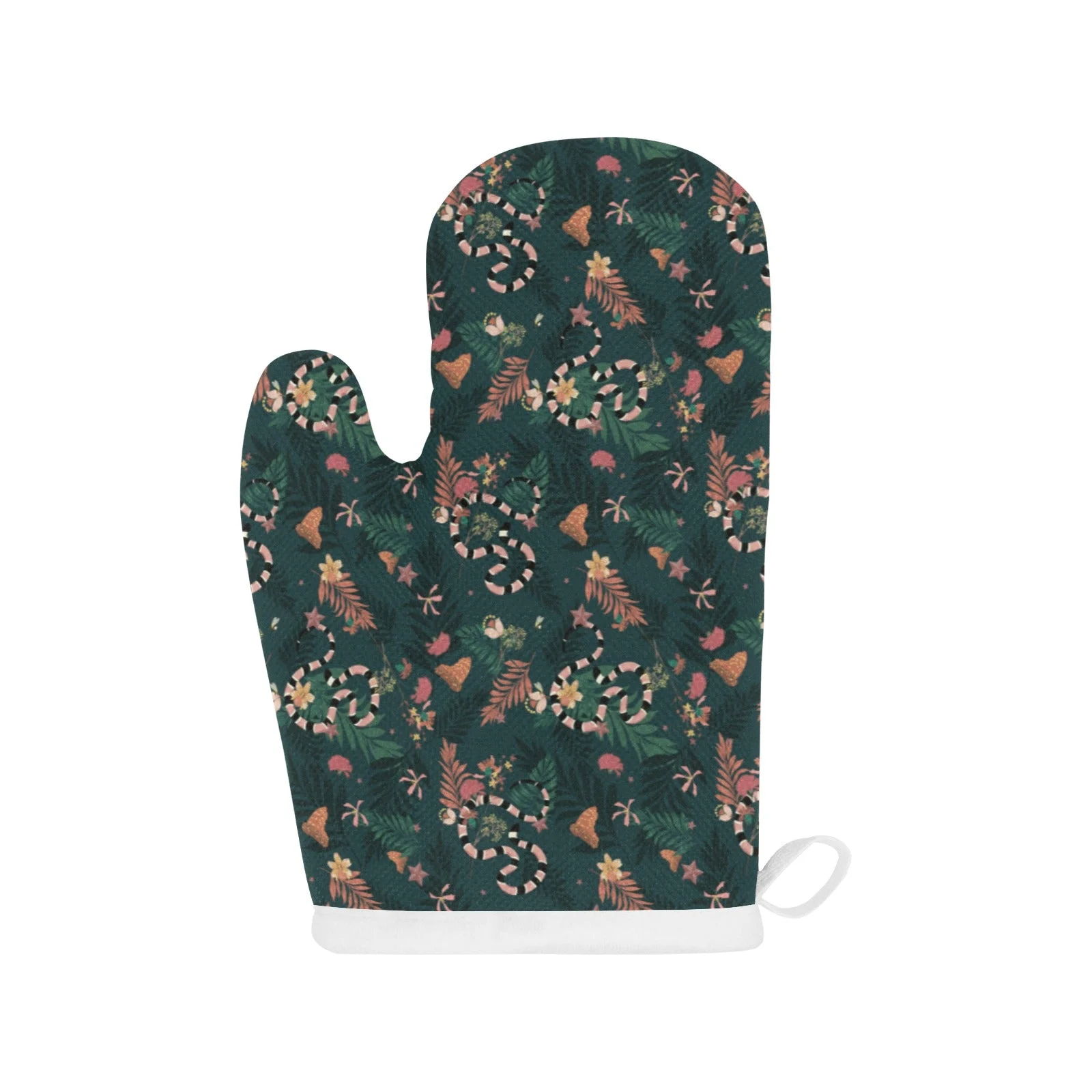 Snake Forest Pattern Heat Resistant Oven Mitts Pot Holders Set Snake Forest Pattern Heat Resistant Oven Mitts Pot Holders Set