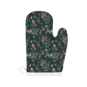 Snake Forest Pattern Heat Resistant Oven Mitts Pot Holders Set