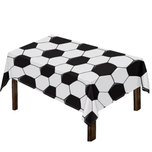 Soccer Ball Print Tablecloth Kitchen Home Decor