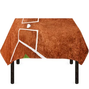 Softball Playing Field Print Tablecloth Kitchen Home Decor