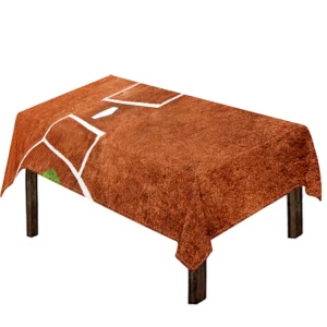 Softball Playing Field Print Tablecloth Kitchen Home Decor