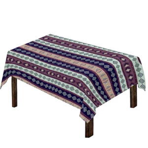 Southwestern Stripe Pattern Print Tablecloth Kitchen Home Decor