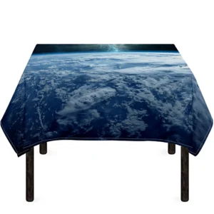 Space And Earth Print Tablecloth Kitchen Home Decor