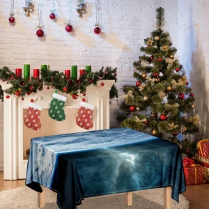 Space And Earth Print Tablecloth Kitchen Home Decor