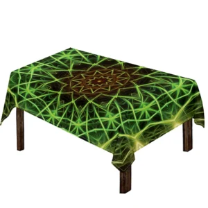 Sparkle Kaleidoscope Print Tablecloth Kitchen Home Decor