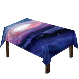 Spiral Milky Way Print Tablecloth Kitchen Home Decor
