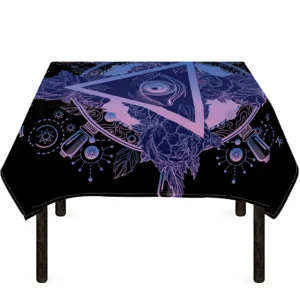 Spiritual Eye of Providence Print Tablecloth Kitchen Home Decor