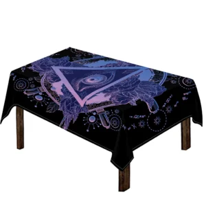 Spiritual Eye of Providence Print Tablecloth Kitchen Home Decor