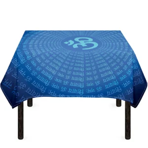 Spiritual Om Sign Print Tablecloth Kitchen Home Decor