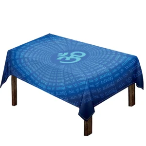 Spiritual Om Sign Print Tablecloth Kitchen Home Decor