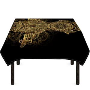 Spiritual Owl With Dreamcatcher Print Tablecloth Kitchen Home Decor