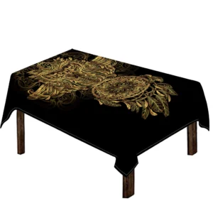 Spiritual Owl With Dreamcatcher Print Tablecloth Kitchen Home Decor