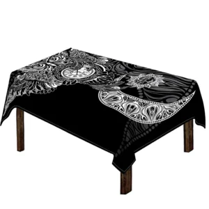 Spiritual Owl With Sun And Moon Print Tablecloth Kitchen Home Decor