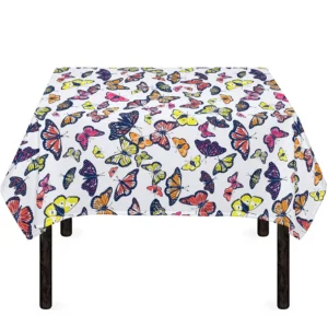 Spring Butterfly Pattern Print Tablecloth Kitchen Home Decor